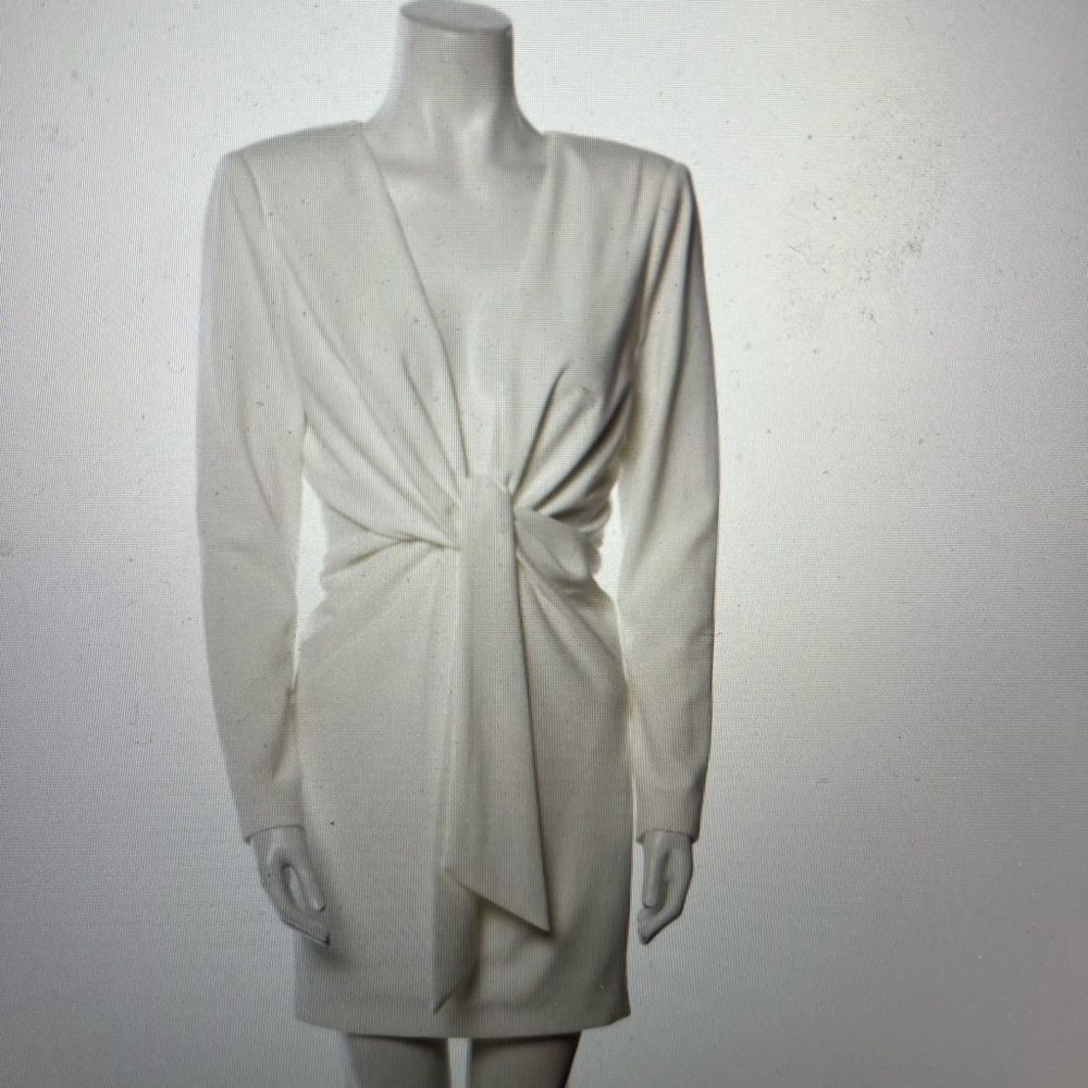 Badgley Mischka White Mini Dress
